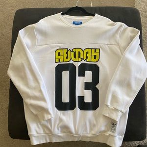 Adidas white sweatshirt (rare) Sz XL